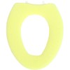 Kakiuchi Toilet Seat Cover, O Shape, Yellow, Machine Washable, Just