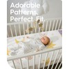 TotBasic Space Crib Fitted Sheet, Super Stretchy Jersey Star Crib
