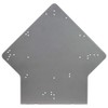 Aluminum Hazmat Placard Bracket, Top-Mount Bumper Bracket, 13" x 2-3/4",