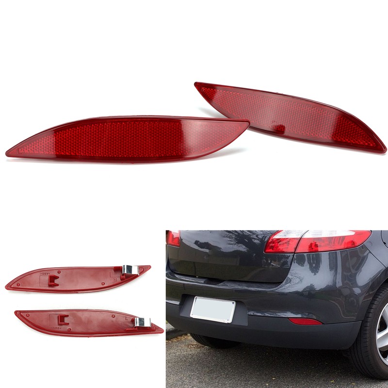 1 Pair Rear Bumper Reflectors 265650004R Parts Replacement for Megane