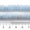 LiQunSweet 220 pcs 8mm Natural White Jade Dyed Blue Abacus