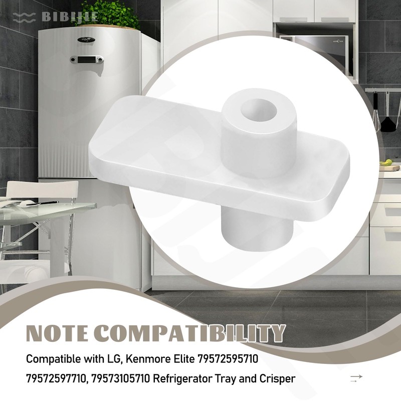 4 Pack MCR620965 Refrigerator Vegetable Tray Crisper Drawer Wheel Mount
