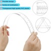 6 Pack Plastic Ruler Set, 30cm Ruler, 20cm 15cm Sizes