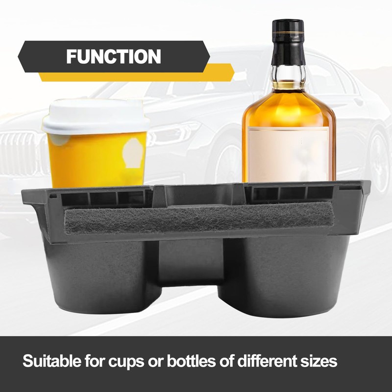 Cup Holder Insert for 2016-2021 Honda Civic (LX/EX/Si/Sport/Hatchback) – Center