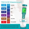 pH Meter, 7 in-1 pH/TDS/EC/ORP/S.G/Salinity/Temp Meter, Digital pH Tester with