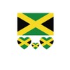 ZPDNURZL 10 Sheets Jamaica Flag Tattoos Stickers 40 Pcs Waterproof