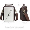 TIDING Vintage Leather Messenger Bag for Men Small Crossbody Shoulder