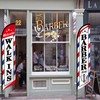 SmoothNovelty 2 Pcs Barber Flag for Outside Barbershop Themed Swooper