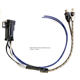 Polaris Ride Command 7" Display Add-On Amplifier Harness - Female - Plugs into Factory Wiring Harness. Easily add an External Amplifier (Female RCA Ends)