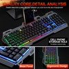 Gaming Keyboard And Mouse PC RGB Backlit Keyboard Rubber Keycaps