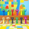 Game Themed Collectible Action Figures Fun Plush Decor Set for