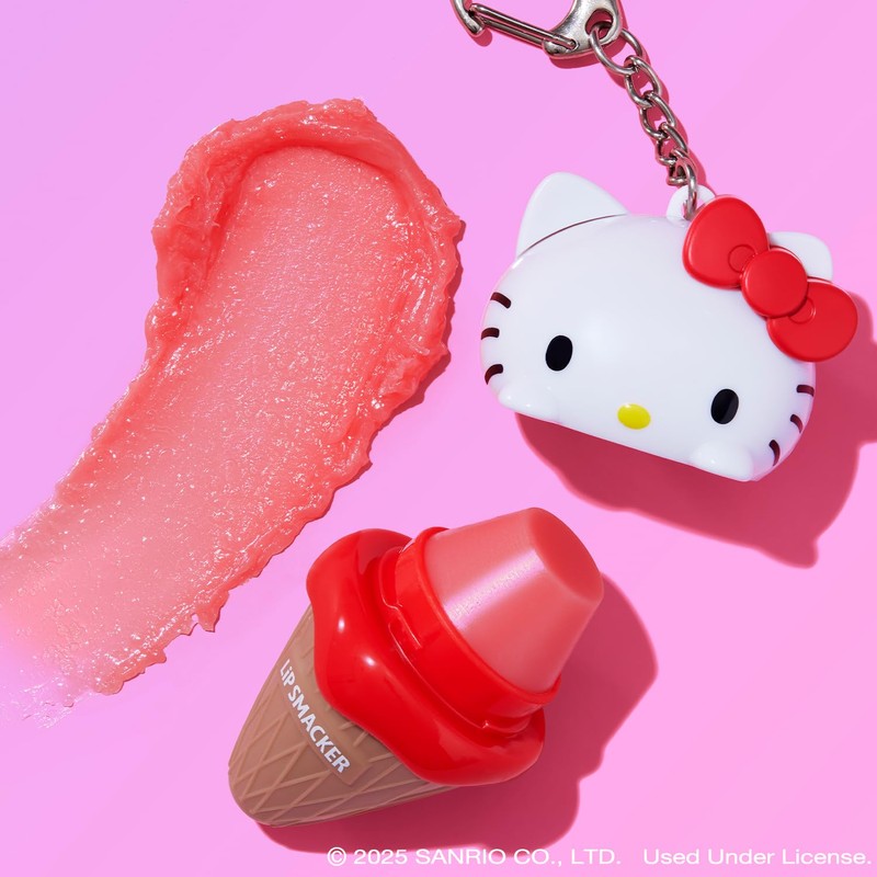 Lip Smacker Hello Kitty Lip Balm, Ice Cream Flavored Moisturizing,