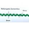Großhandel für Schneiderbedarf 5 m Lurex Zag Braid Silver 8