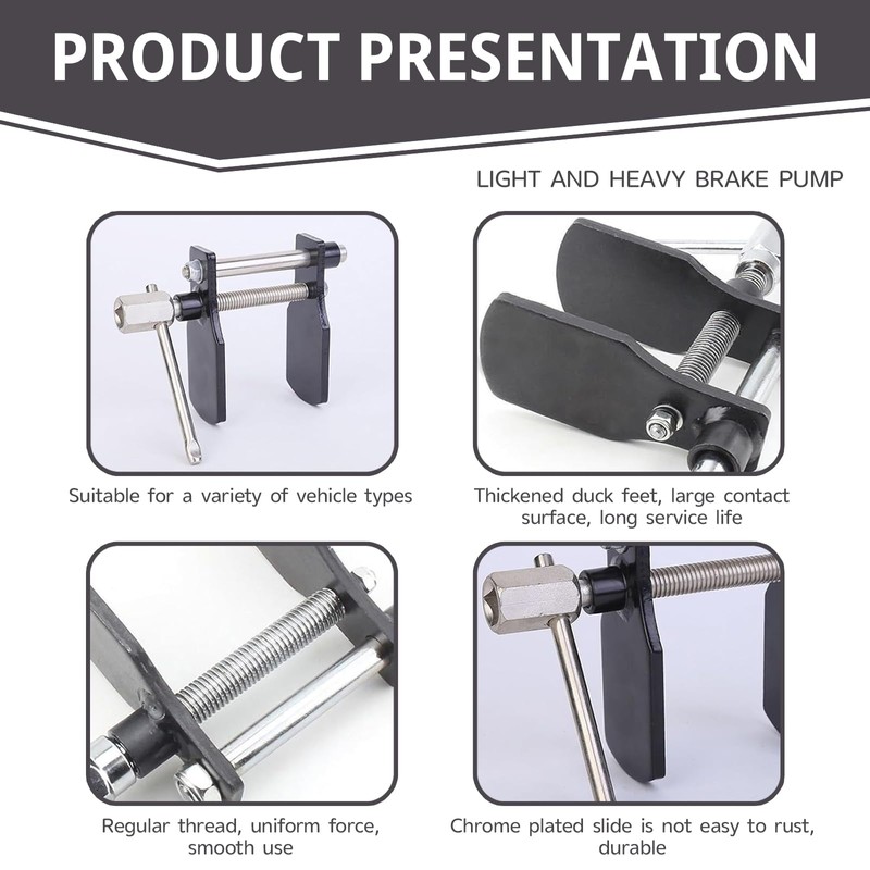 Merdege Brake Caliper Compression Tool, Dual Wheel Separator, Disc Brake