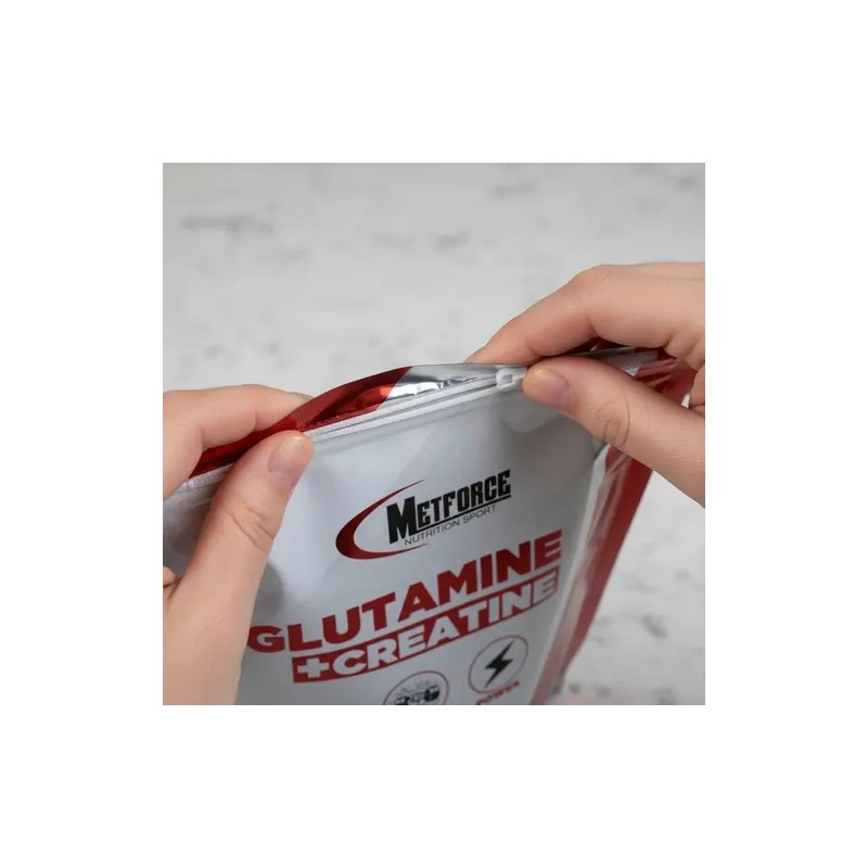 Creatina + Glutamina 5g Metforce Nutrition En Polvo