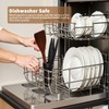 Wooden Spatula for Cooking, Long Handle Corner Spatulas for Frying