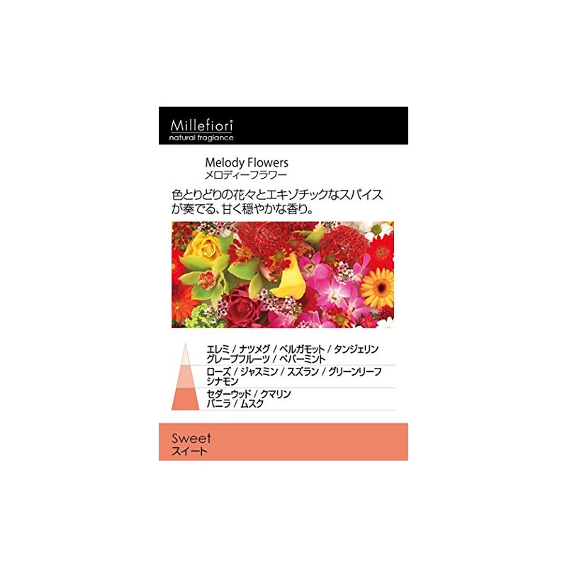 Millefiori カーエアーフレッシュナーメロディーフラワー CDIF-B-006