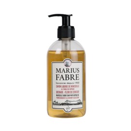 MARIUS FABRE – Flüssige Marseille-Seife mit Copraöl – Für Hände & Körper – 98 % natürlichen Ursprungs – Duftnote Kirschblüte & Granatapfel – Pumpspender 400 ml