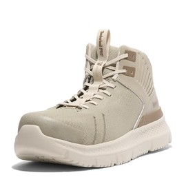 Timberland PRO Men's Setra Mid Composite Safety Toe Industrial Athletic Work Shoe, Light Brown, 9.5M