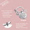 KUIYAI TV Show Inspired Gifts Scottish Thistle Dragonfly Charm Keyring