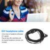 2Pcs Earphone Repair Cable Oxygen Free Copper 3.5mm Lossless 1.2m