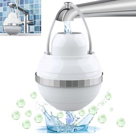 Bath Ball Filter - Bath Water Filter for Tub Removes Hundreds of Contaminants, Smoother Skin, 8 Stages Shower Filter, 2,500 Gallons of Filtration, BPA Free, Suitable for Kitchen and Bathroom
