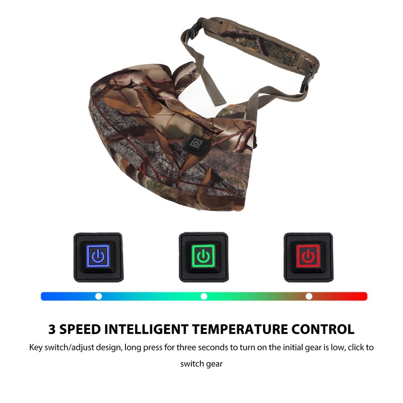 Electric Hand Warmer Pouch USB Adjustable Temperature Fast Heating Warmer