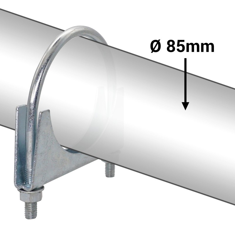 SKIR'CO (Pack of 4) Pipe Clamps for 85mm Diameter Pipe