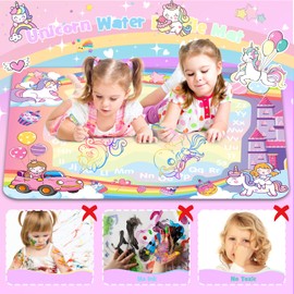 Water Mat from 2 Years, Unicorn Toy from 1 2 3 Years Girls Water Colouring Book Christmas Gift Girls 1 2 3 Years Aquadoodle from 1 Year Children's Toy from 1 2 Years Water Painting Mat Gift Ideas