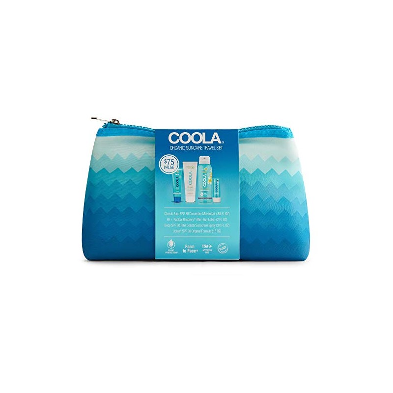 COOLA Organic Suncare, 4 Piece Organic Suncare Travel Set, TSA