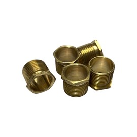 20mm Long Brass Male Bushes Conduit Fitting Brass Bushes Make The Edge of The Conduit Smooth to Prevent Cable Damage Suitable for 20mm Class 4 galvanised Steel Round Conduit Pack of 5