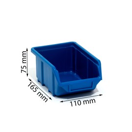 Patrol Group Storage Box, Plastic Storage Boxes Plastic PP Storage Box, Blue, ECOMALNIEPG001