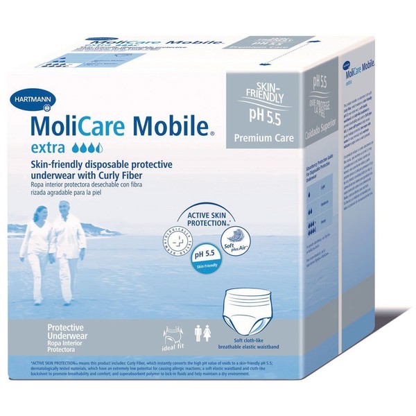 MoliCare Mobile Underwear, Extra, Large, Case/56 (4/14s)