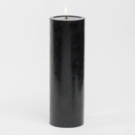 Richland 4"x12" Black Pillar Candle
