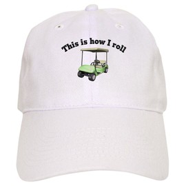 CafePress This is How I Roll Cap Unique Adjustable Baseball Hat White