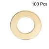 sourcing map 100Pcs 4mm x 8mm x 0.5mm Copper Flat