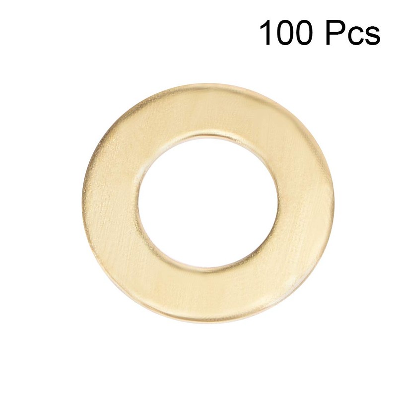 sourcing map 100Pcs 4mm x 8mm x 0.5mm Copper Flat