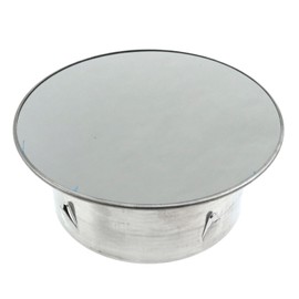 AYLIFU 1pcs Dryer Vent Cover Chimney Cover Dryer Vent Cap Silver (90mm/ 3.5-inch) for Smoke Hole Stove Pipe Kitchen and Balcony Sewer Pipe