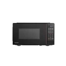 TOSHIBA Small Microwave Oven with 11 Power Levels, ChefDefrost, Sound On/Off & Eco Mode, 0.7 Cu Ft, 700W, Black, MM-EM07PA(BK)