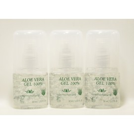 Natura Canaria Aloe Vera Gel 100% Pump Dispenser 30Ml x 3