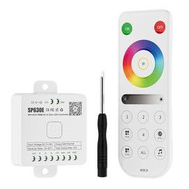 SEZO SP630E Bluetooth Controllers 4 Zones 2.4GHz RF RB3 Remote Kit Support FCOB COB SMD PWM or SPI RGB RGBW LED Strip WS2811 WS2812B WS2814 WS2815 SK6812 IC etc DC5V DC12V DC24V