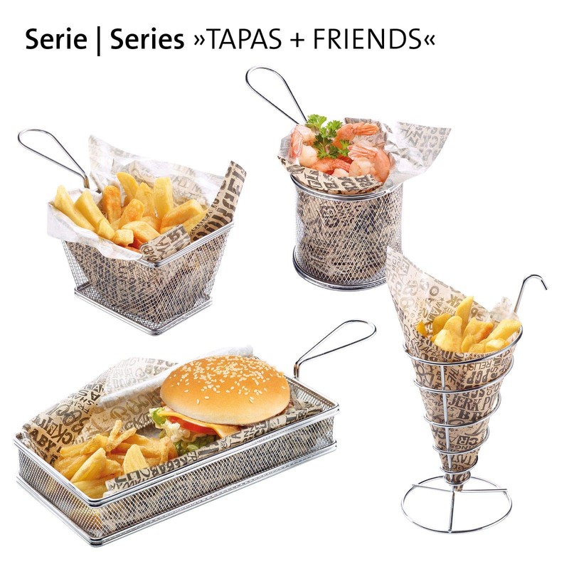 Westmark Serving Basket/Chip Basket, Filling Volume: 21.5 x 9.5 x