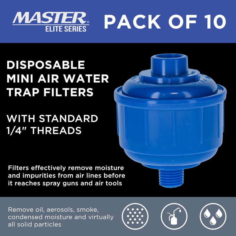 Master Elite Pack of 10 Disposable Mini Air Water Trap