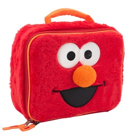 AI ACCESSORY INNOVATIONS Sesame Street Elmo Plush Insulated Lunch Box for Kids, Girls & Boys Lunch Bag, Red