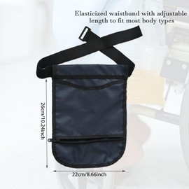 Catheter Bag Holder with Belt, Urine Drainage Bag Holder with Adjustable Strap Waterproof Material (1500ML)