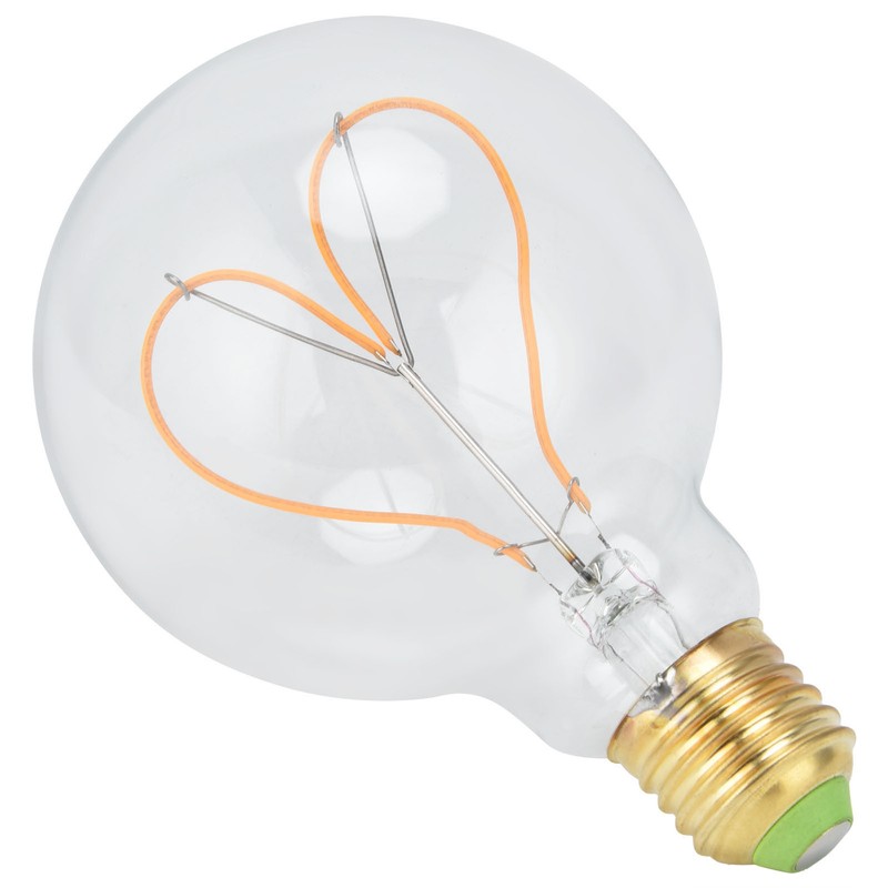 G95 Heart Shaped LED Retro Bulb E27 4W Dimmable Light
