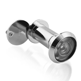 Door Viewer with Privacy Cover, Silver Peephole Viewer with 220 Degree Wide Angle Lens Spy Hole for 35-60mm Thick Front Door, Copper Peephole for Office Home