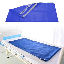 Patient Sliding Sheet, Reusable Sliding Cloth for Bedridden 200 x 100 cm, Sliding Cloth for Bed Transfer, Sliding Aid, Sliding Tarpaulin Transfer Sheet for Car, Wheelchairs, Bed (Blue)