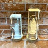 Glowing Wooden LED Pedestal, Square LED Stand, USB Type, Adapter,