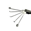5-in-1 Pocket Jackknife Lock Pick Kit Includes 5 Torque Wrenches,